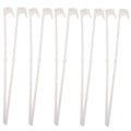 Car window flag pole holder set with 10 white PP plastic mounting clips