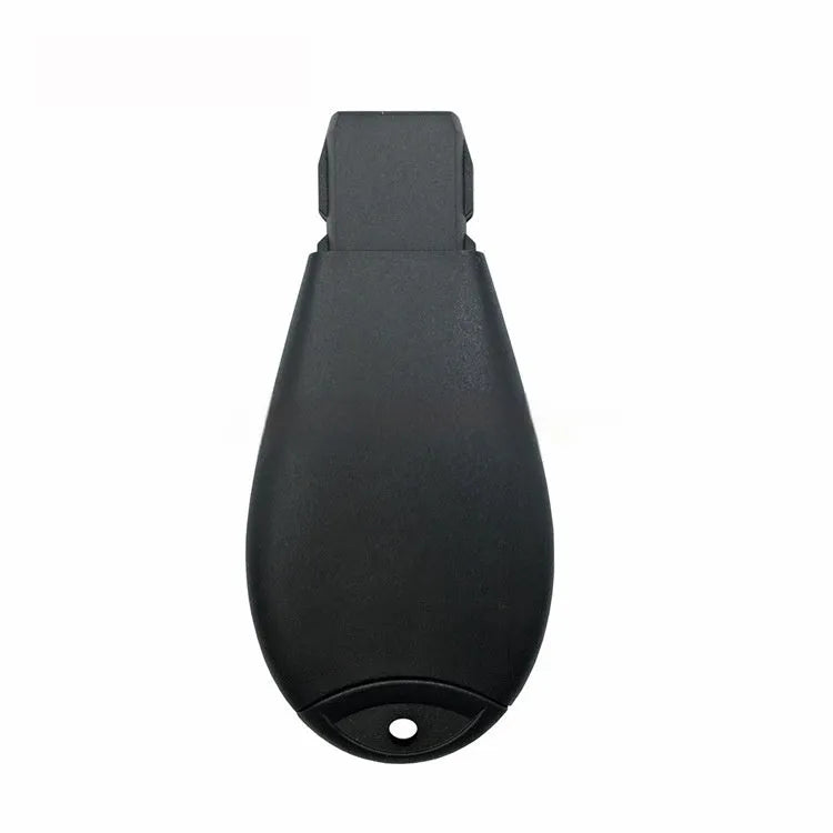 Dodge Chrysler smart key replacement shell in ABS brass, dimensions 85mm x 42mm x 15mm.