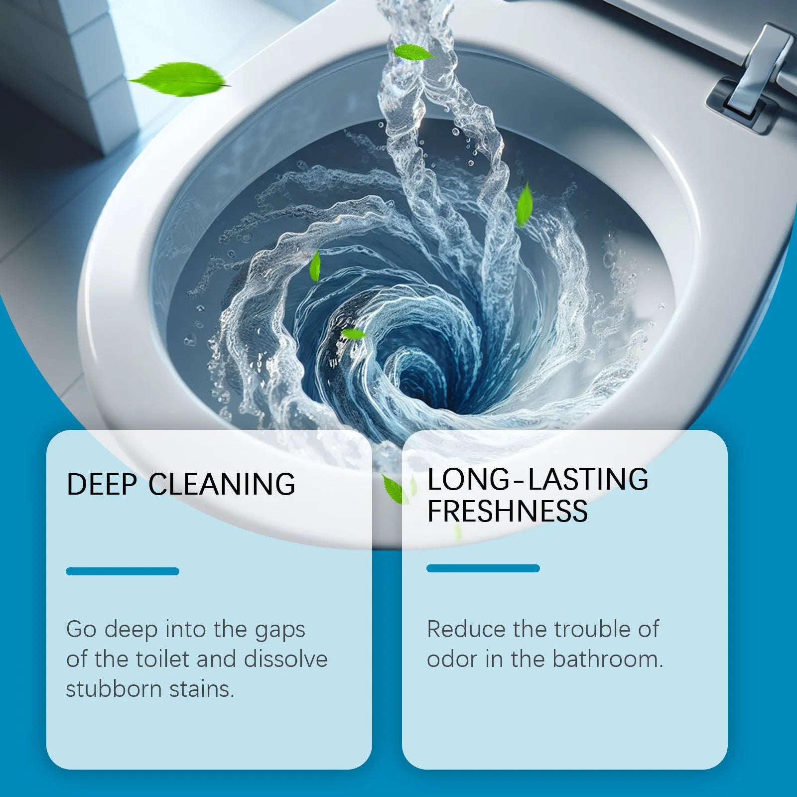 Toilet cleaning powder pack with four 30g sachets for removing urine stains and odours