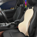 Memory cotton car lumbar support cushion in black, coffee, grey, or off-white colours