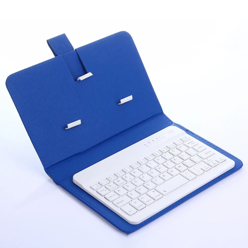 Bluetooth wireless keyboard protective case for tablets and mobile phones with 7-inch keyboard in multiple colours