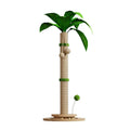 Vertical cat climbing frame with hemp rope scratching posts and density plate perches in canna colour
