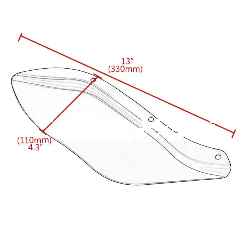 ABS side wing head covers for Harley-Davidson touring motorcycles in black or transparent