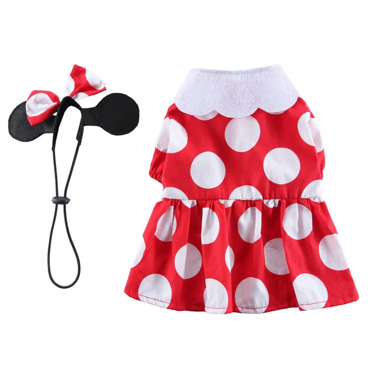 Dog butterfly wings cosplay outfit in polyester, available in sizes S M L XL and multiple colours
