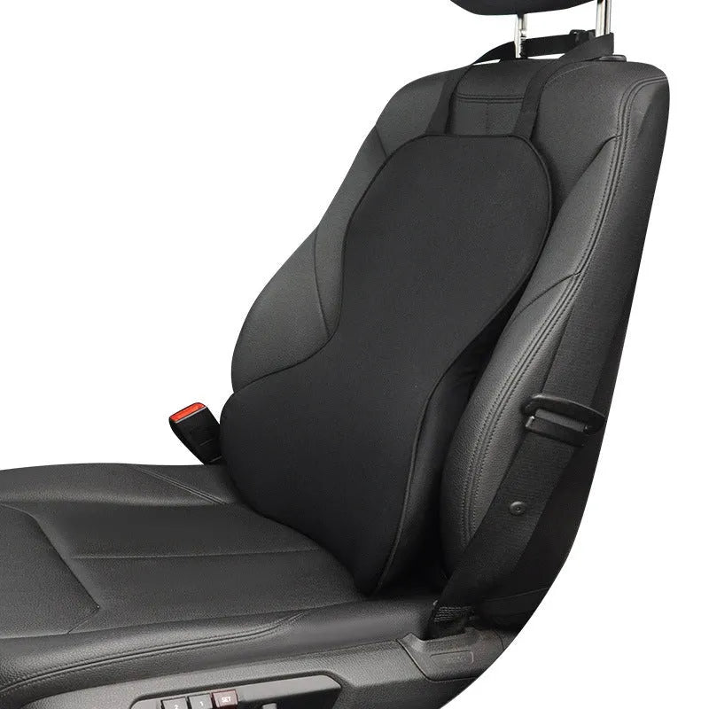 Memory cotton car lumbar support cushion in black, coffee, grey, or off-white colours