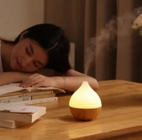 Asakusa wood grain finish 100ml aroma diffuser with USB cable