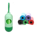 22.5 x 30 cm dog waste bags in six colour options including black, blue, green, pink, red, and purple