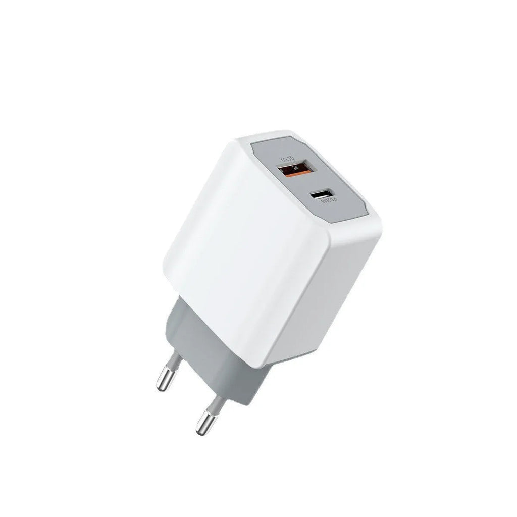 White European standard fast charge phone charger set with fireproof ABS PC construction