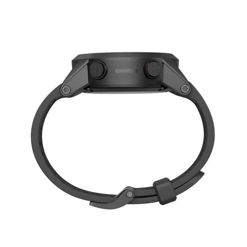 Jiaming 26mm silicone watch strap with black stainless steel bottom in multiple colour options