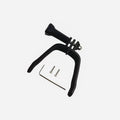 3D-printed GoPro expansion bracket for FPV drone panoramic camera mounting