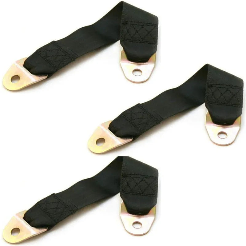 Polyester door latch and stop belt with fixing hardware included