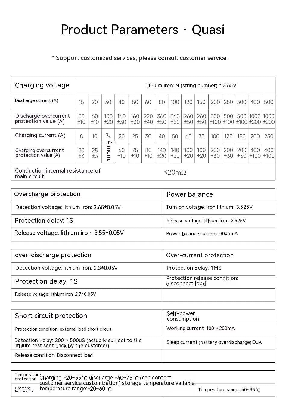 Dali 4S LiFePO4 battery protection board with same port and balancing features for 12V systems