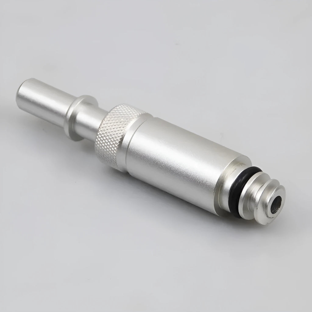 Silver metal transmission refueling joint VAS6262-9 tool for gearbox fluid changes