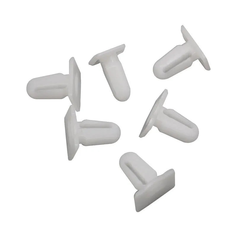 Black PA66 plastic automobile trim clips and fasteners, pack of 60 pieces, style D318.