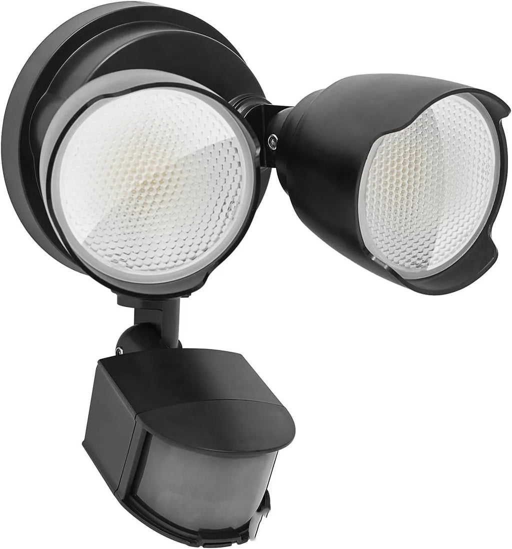 White LED human body induction security flood light for outdoor wall mounting