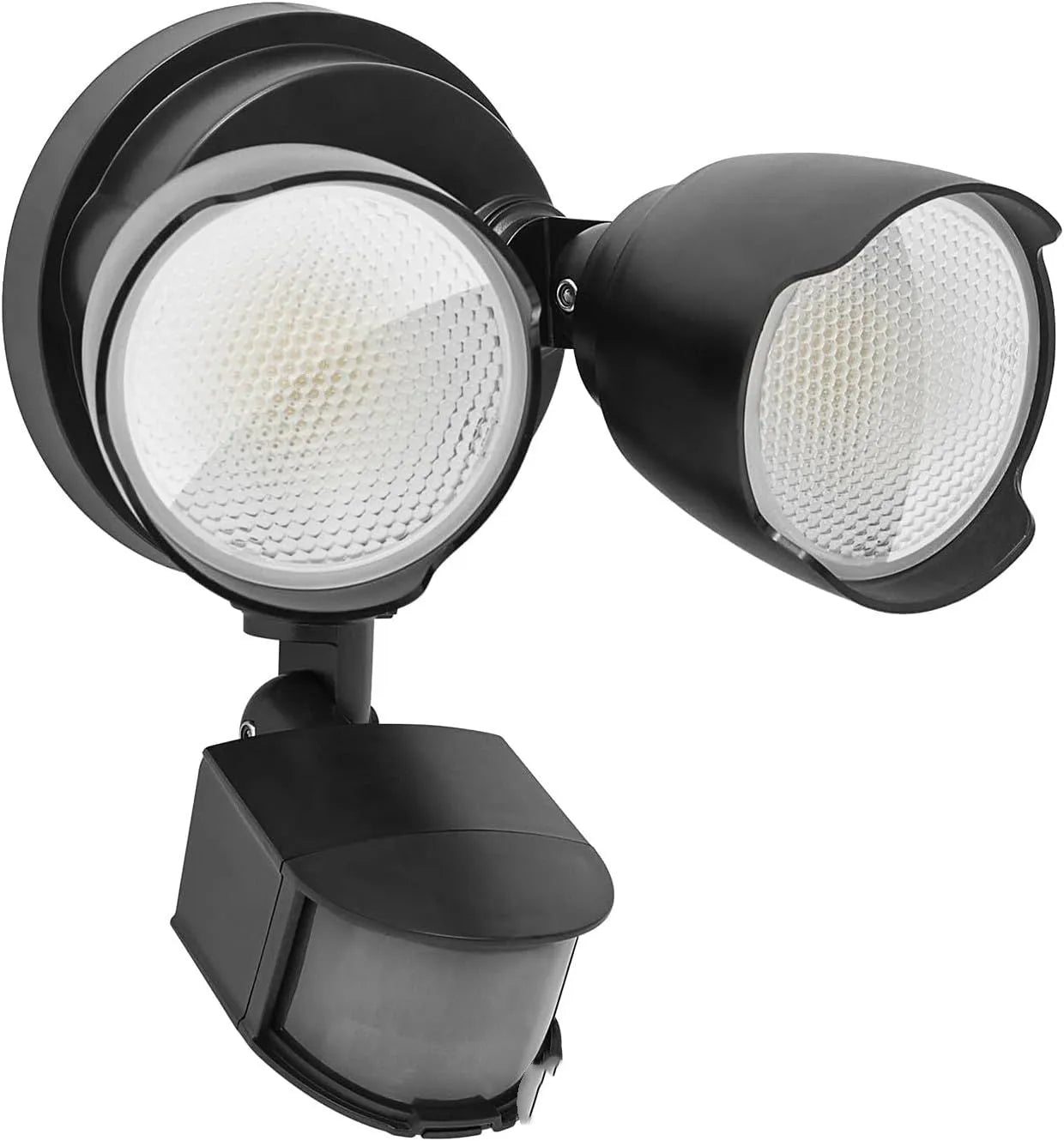 White LED human body induction security flood light for outdoor wall mounting