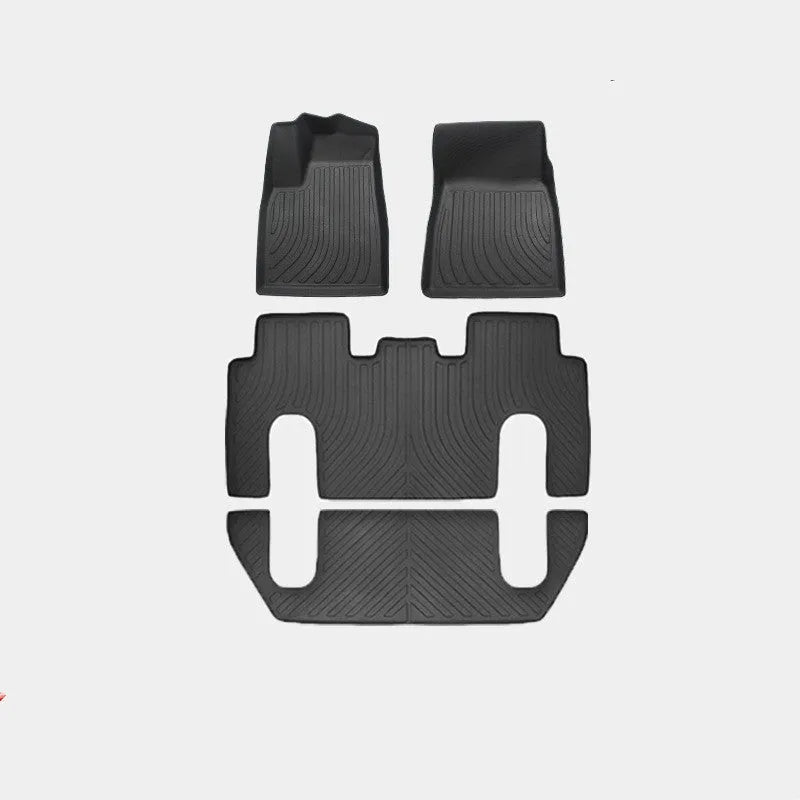 Tesla Model X waterproof TPE car floor mats and rubber boot liner set for 2016-2023 models