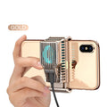 Black mobile phone radiator clip with fan and ceramic plate for cooling smartphones
