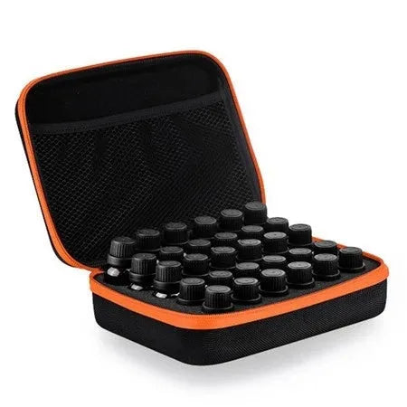 Essential oil storage bag with 30 compartments for 15ml bottles in EVA material