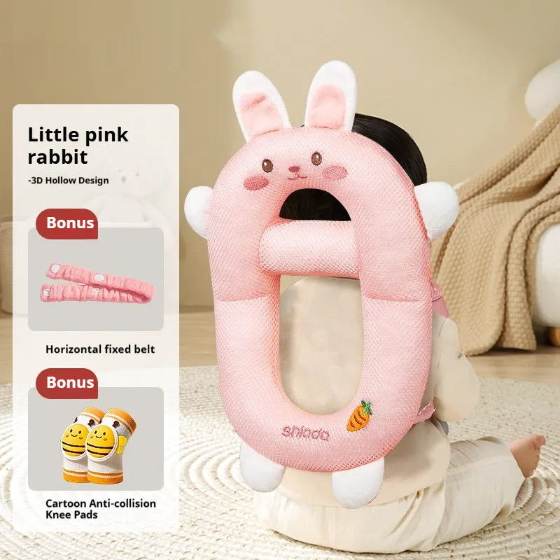 Cartoon baby anti-collision pillow in Little Dinosaur design for toddler fall protection.