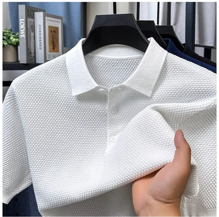 Loose fit pure cotton short sleeve sweater in multiple colours showing pullover design