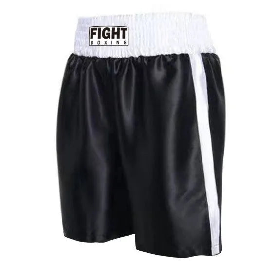 Boxing shorts with elasticated waistband available in multiple colour combinations including black and gold