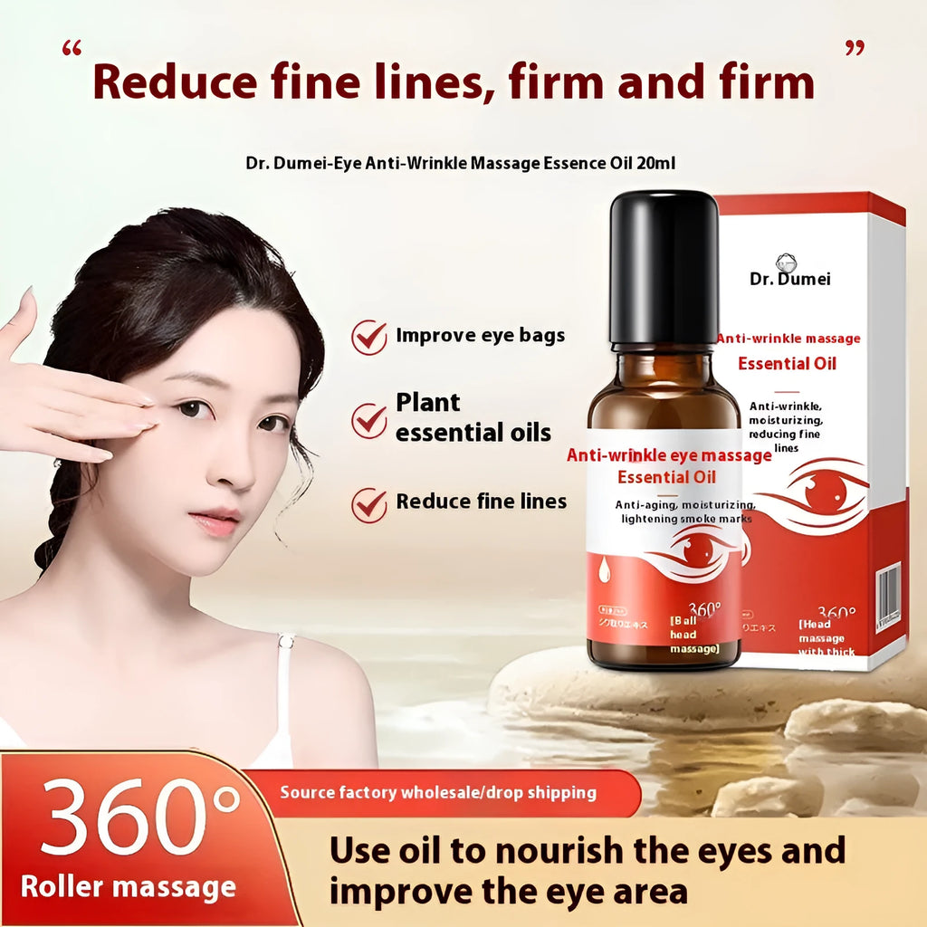 Red Upgrade 20ml eye anti-wrinkle massage essence oil bottle