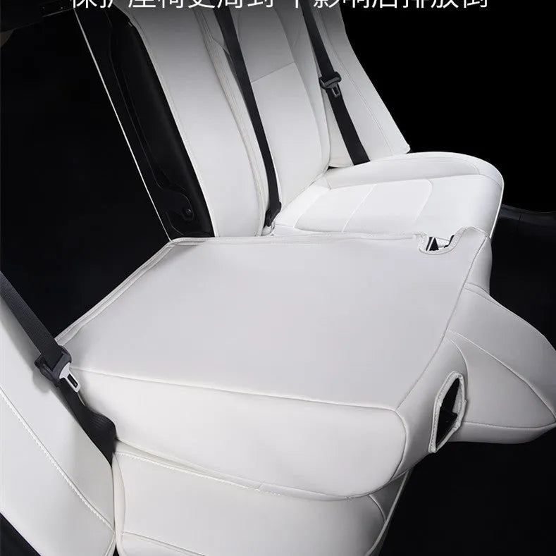 Tesla Model 3 and Y dedicated PVC/Chloroprene car seat cover package in black or white