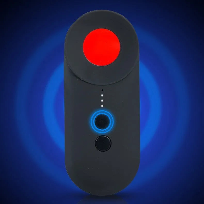 Black GPS signal detector measuring 93.8mm with wifi and camera detection capabilities