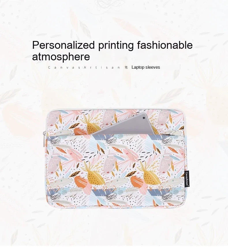 White waterproof 14 inch laptop sleeve inner bag made from PU leather