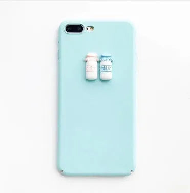 Soft pink silicone iPhone case with a raised 3D cartoon cat design on the back.