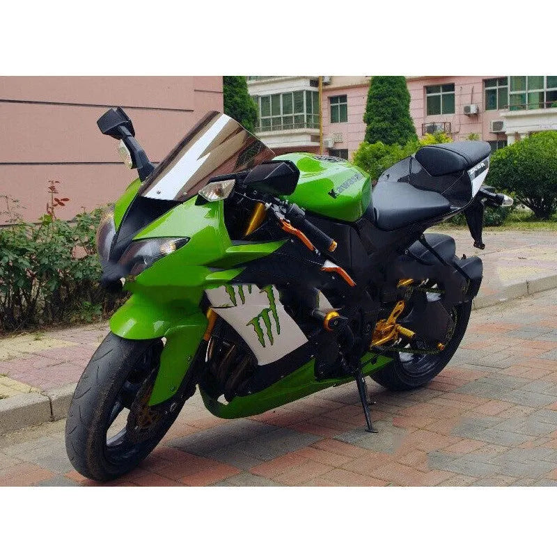 Kawasaki motorcycle replacement windscreen in smoke blue tint for ZX-6R and ZX-10R models