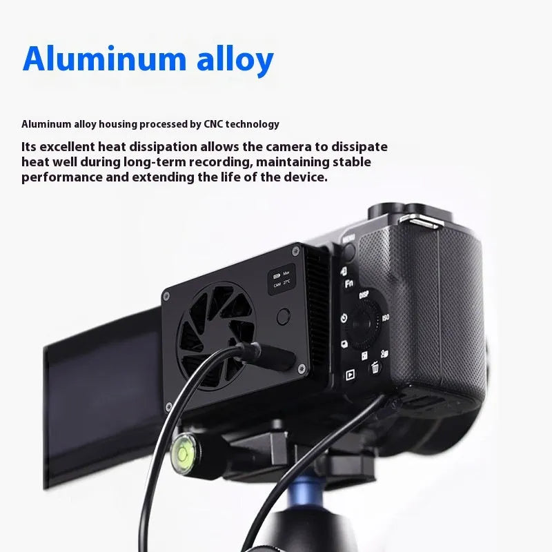 Black aluminium PC radiator heatsink with integrated fan, dimensions 89mm x 52mm x 25.95mm.