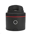 Black PIVO facial tracking camera mount rotating a smartphone on a matte finished base.