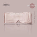 Mulberry silk sleep eye mask shown in champagne gold colour for light blocking and breathable comfort