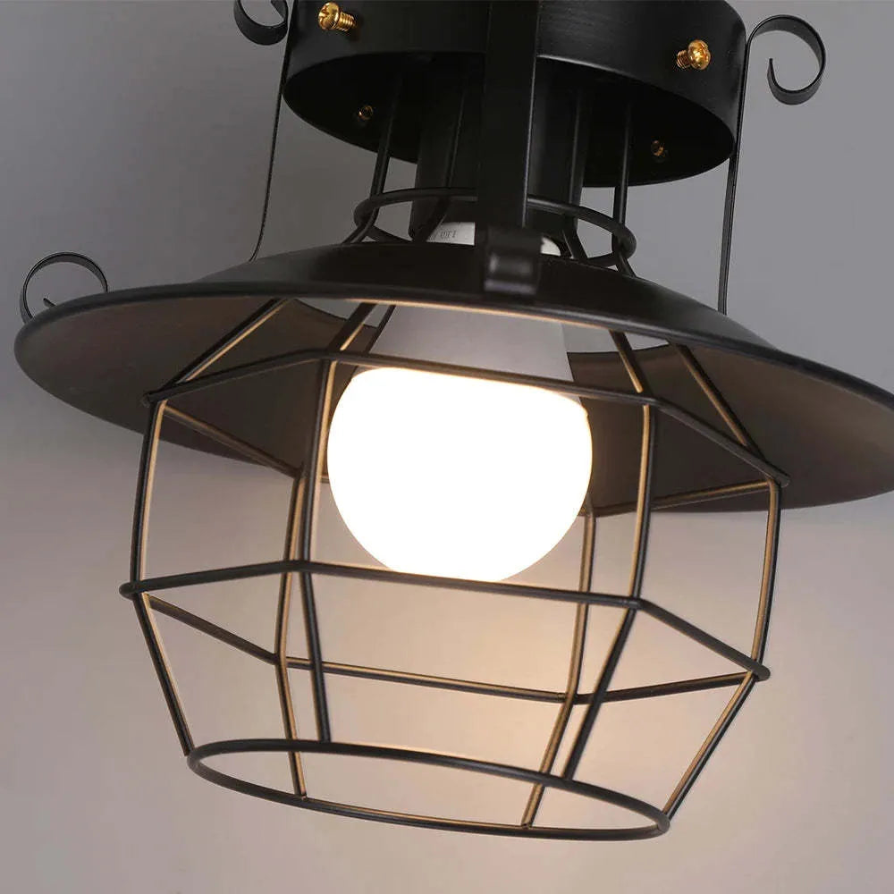 American iron droplight restaurant lantern with retro single head design