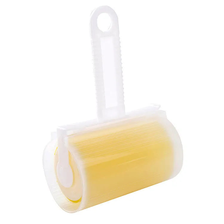 Blue green pink or yellow washable reusable lint roller for pet hair removal