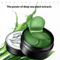 Pack of 60 green seaweed extract and sodium hyaluronate hydrating eye mask sheets