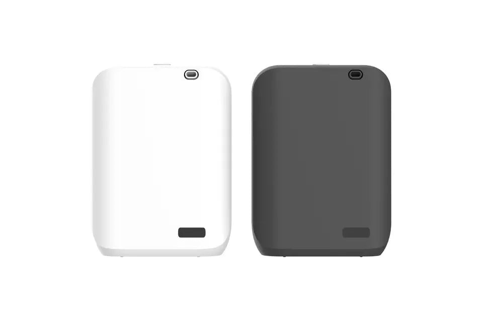 White and black smart HVAC wall mount aroma diffuser with 150ml capacity and app control interface