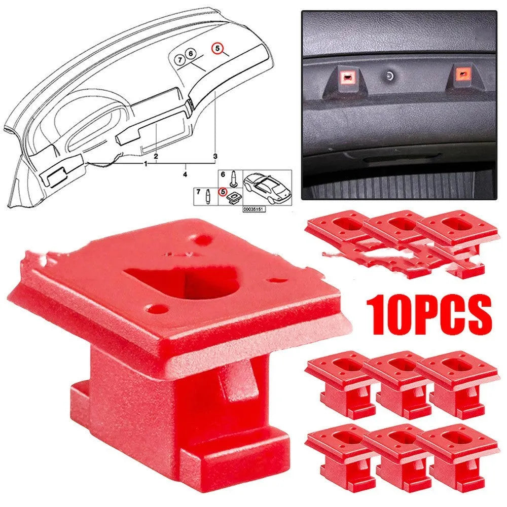 Plastic snap body clip for BMW 3 7 X3 Series E46 door walnut interior trim panel fixing buckle