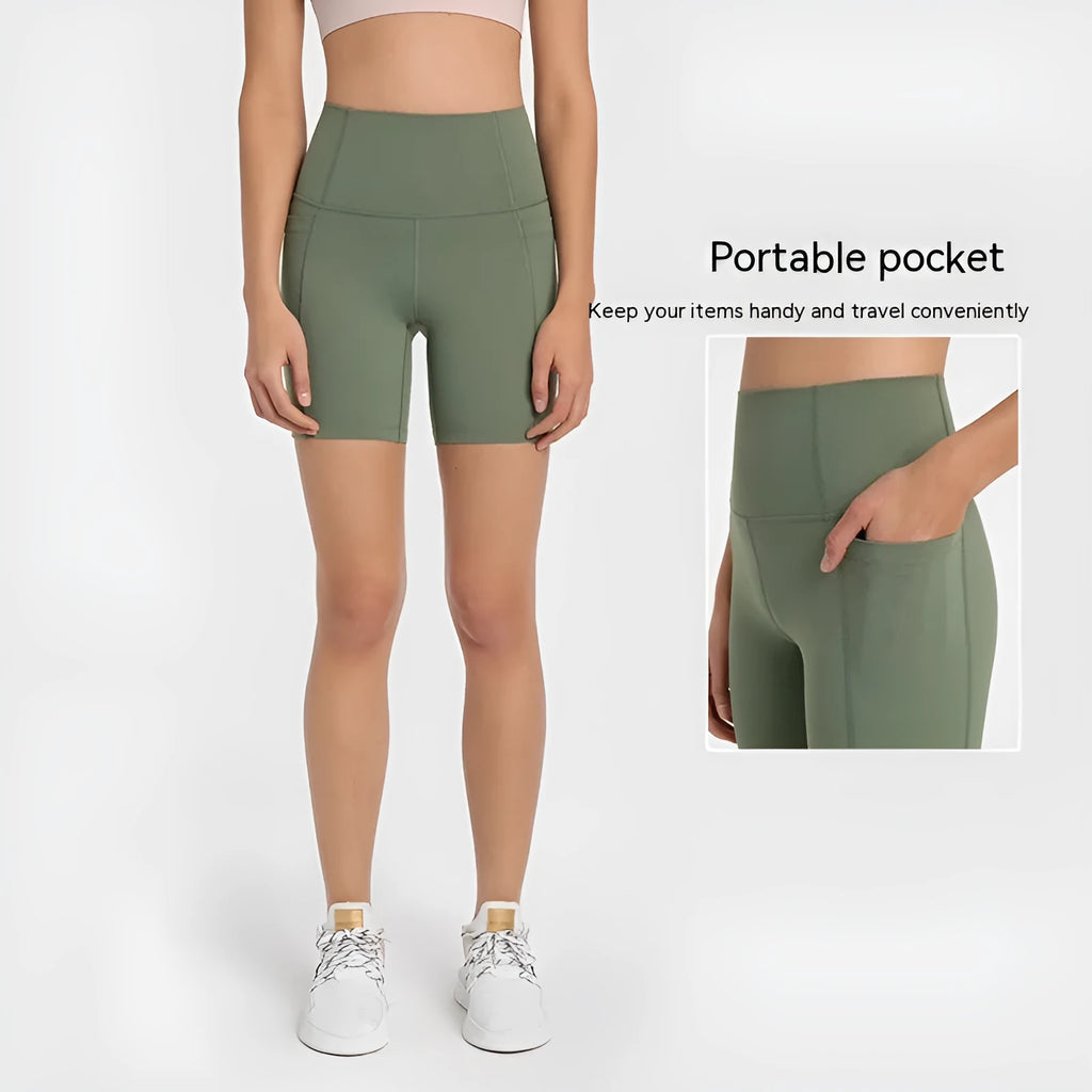 Women's solid colour cotton blend sports shorts with a super stretch waistband.