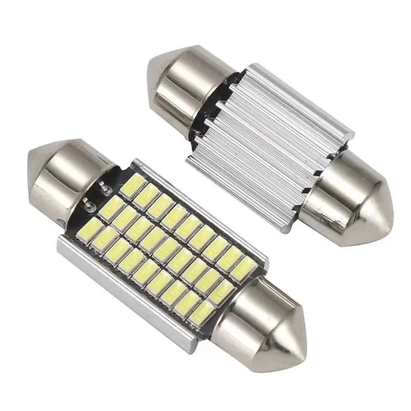 Car roof LED light with aluminium housing and double tip design for decoding applications