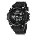 Digital watch with LCD display in multiple colour options for teenagers and students