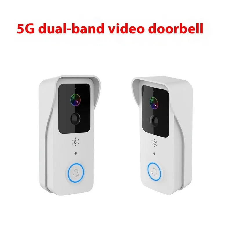 Smart home visual doorbell with HD video, wireless battery power, and smartphone notifications