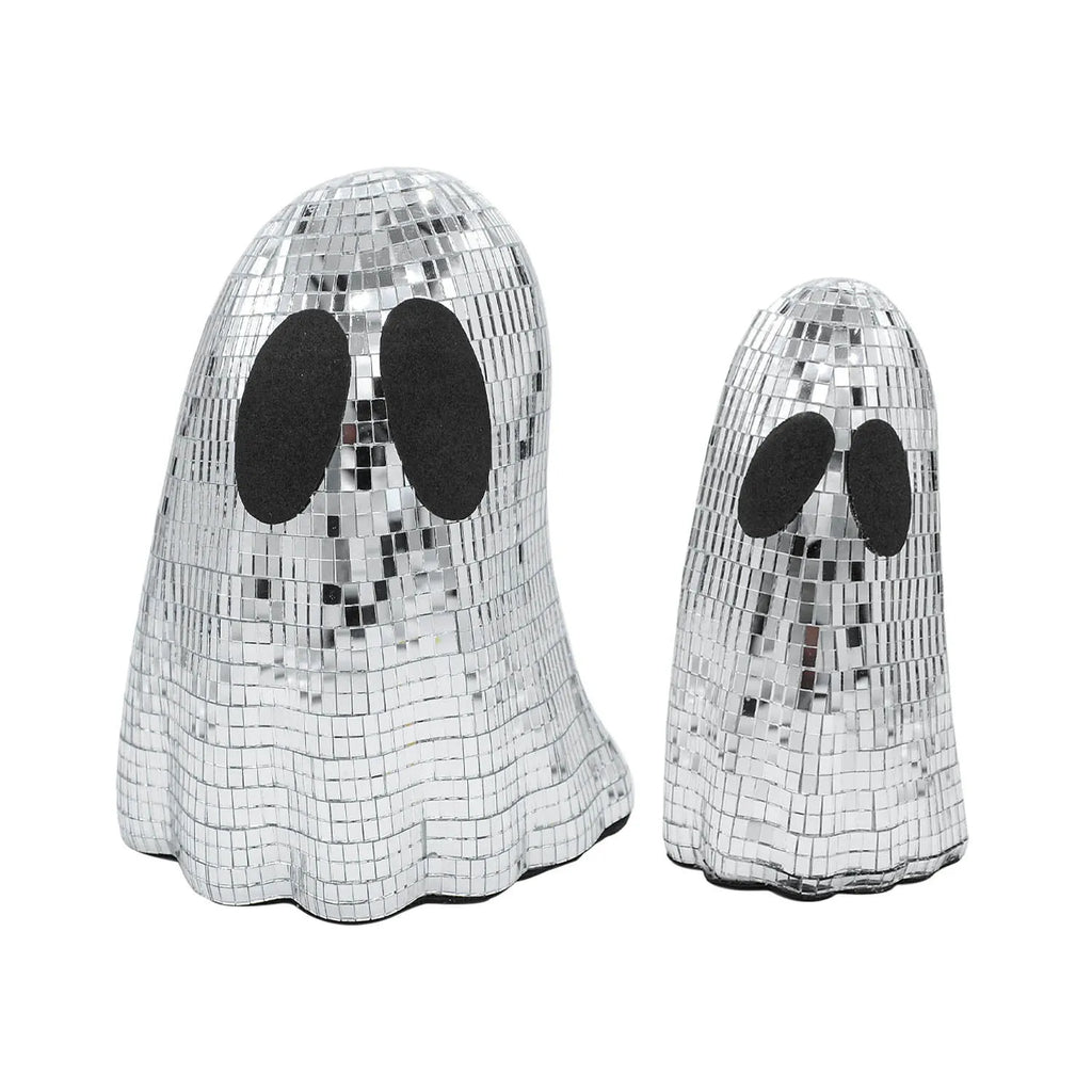 Silver Halloween ghost mosaic mirror patch desktop decoration with two size options