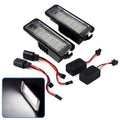 Pair of Volkswagen-specific Canbus LED licence plate light bulbs for Golf, Polo, Phaeton models.