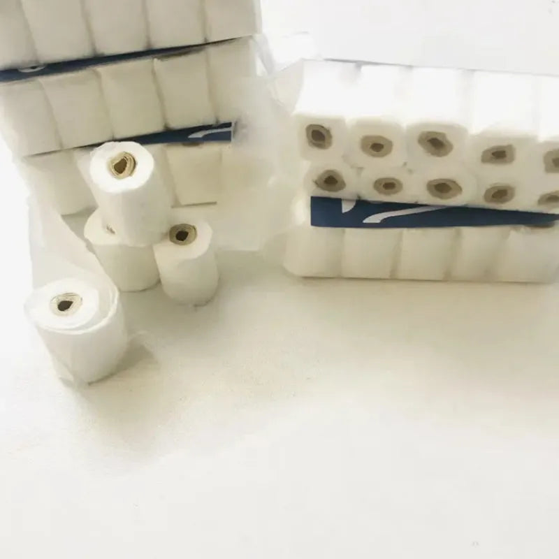 Small paper replica of a toilet paper roll toy for children, measuring 30mm by 15mm by 80mm.