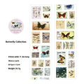 55mm wide x 2m long coated paper sticker roll for DIY journal decoration in retro patterns
