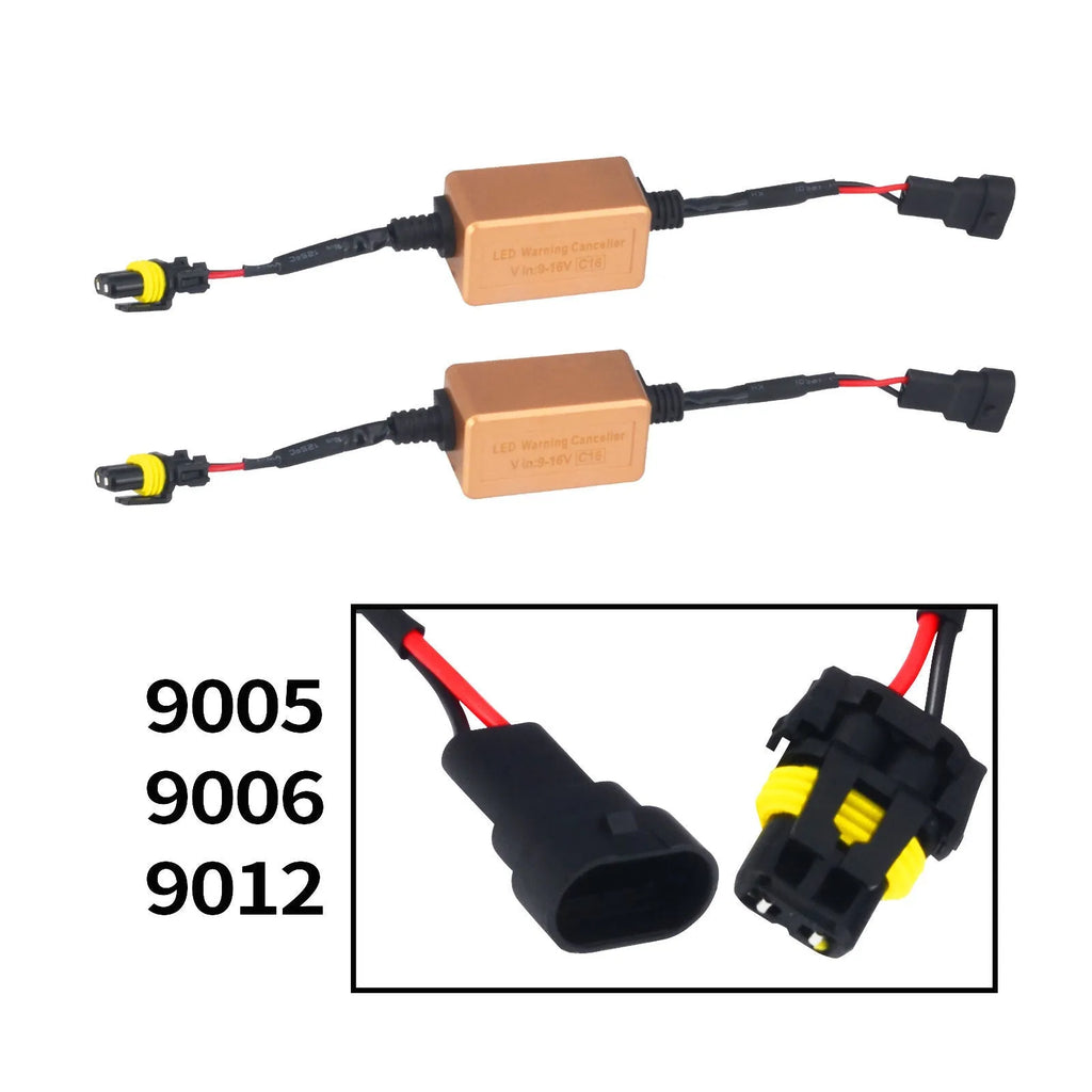 Black alloy LED car headlight Canbus decoder adapter for H4 H7 H11 models