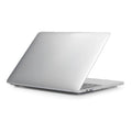 Transparent and black PC hard protective shell case for Apple MacBook Pro 14.2 and 16.2 inch laptops.